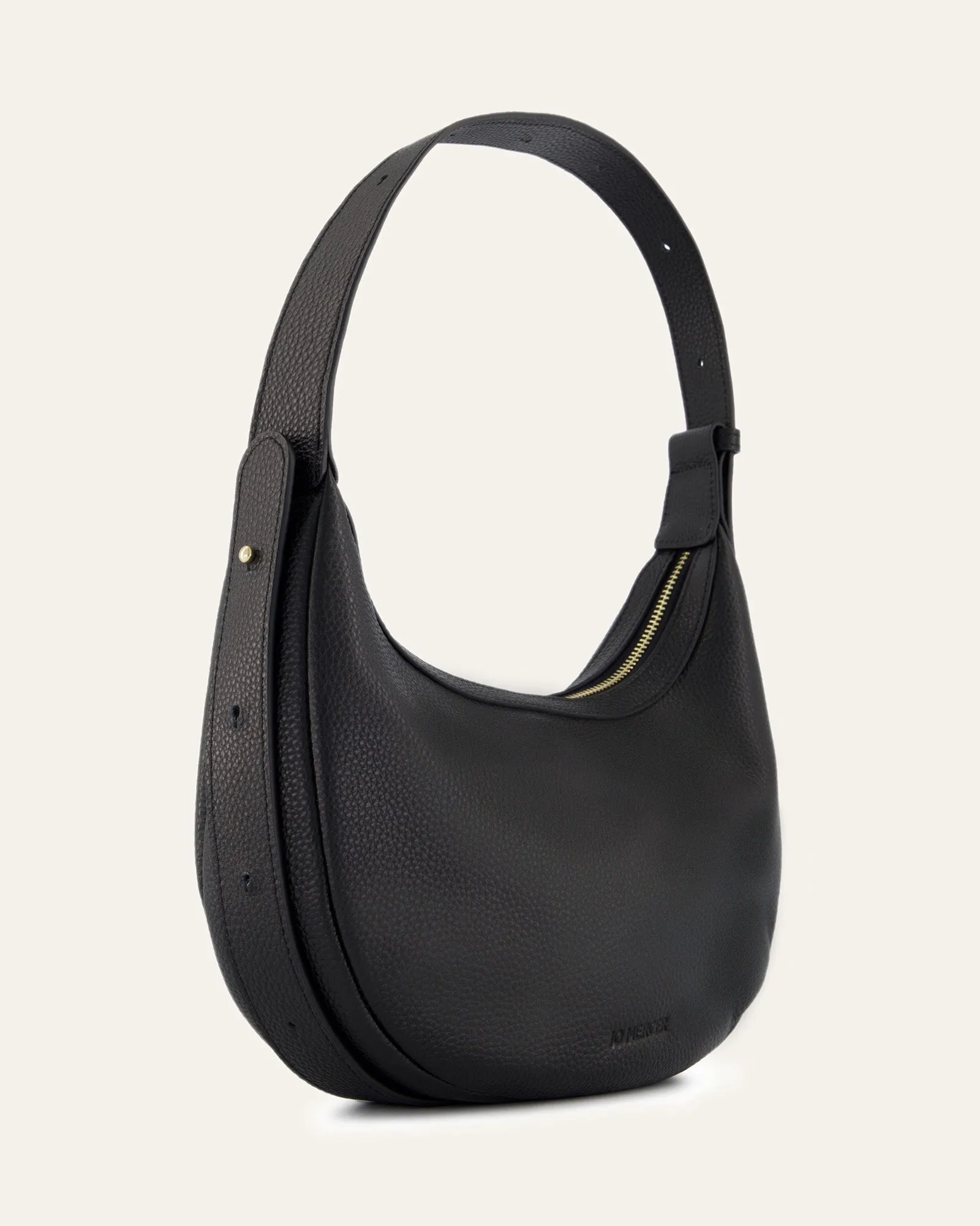 TAYA SHOULDER BAG BLACK LEATHER