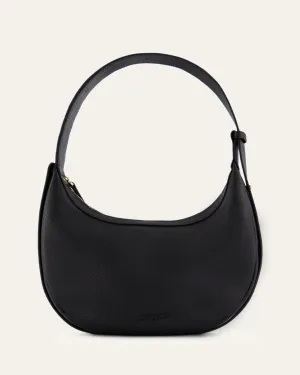 TAYA SHOULDER BAG BLACK LEATHER