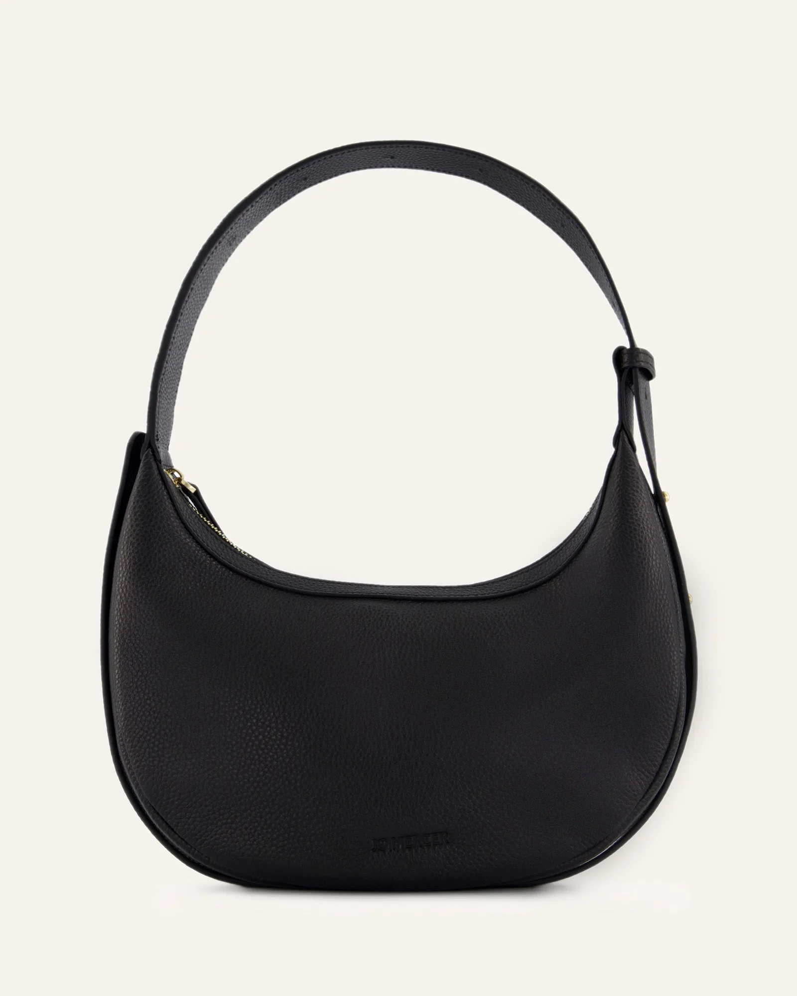 TAYA SHOULDER BAG BLACK LEATHER