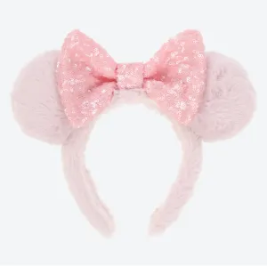 TDR - Fluffy Fluffy Warm Goods x Minnie Mouse Sequin Bow Ear Headband (Color: Pink) (Release Date: Oct 26)
