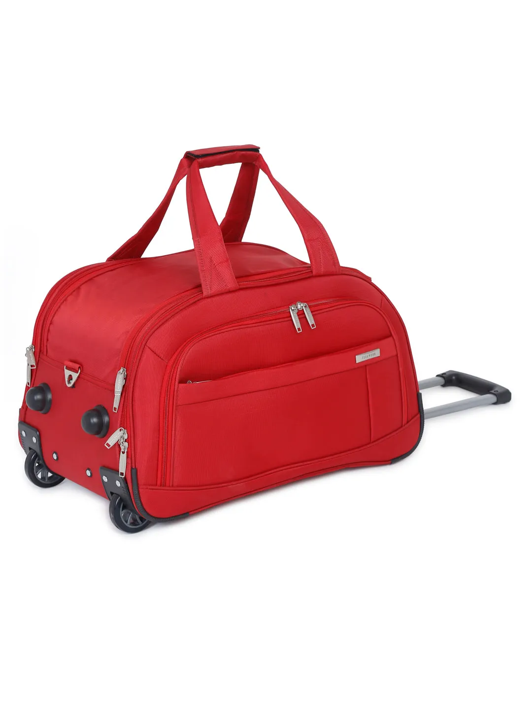 Teakwood Large Duffle Trolley Bag - Red