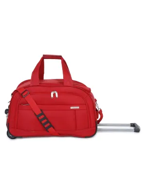 Teakwood Large Duffle Trolley Bag - Red
