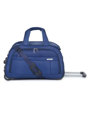 Teakwood Medium Duffle Trolley Bag - Blue