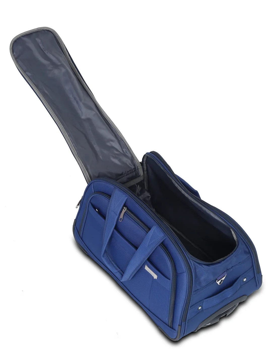 Teakwood Medium Duffle Trolley Bag - Blue