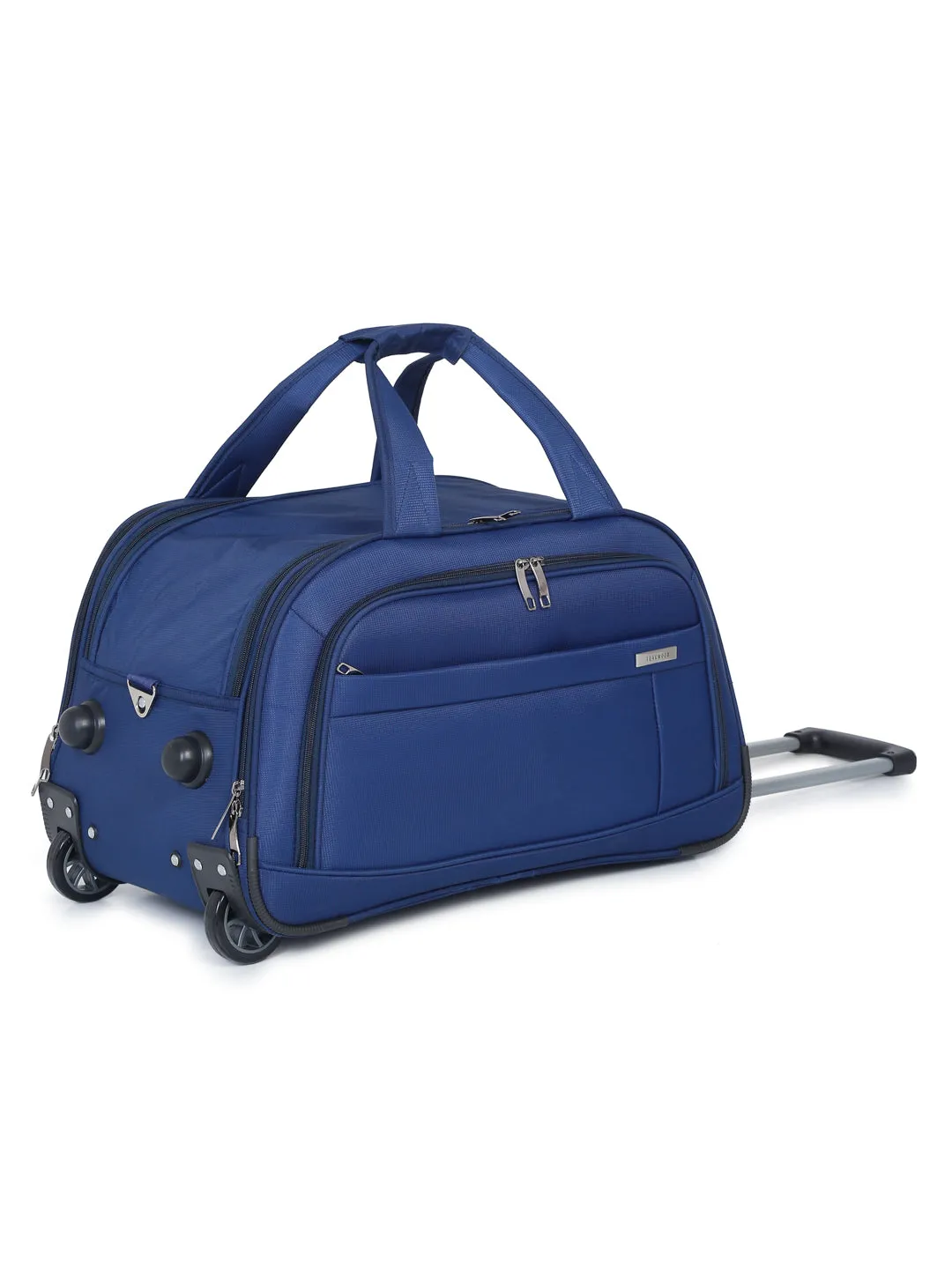Teakwood Medium Duffle Trolley Bag - Blue
