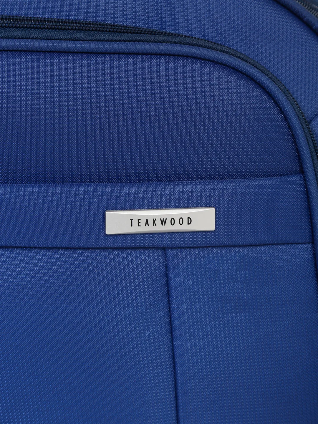 Teakwood Medium Duffle Trolley Bag - Blue