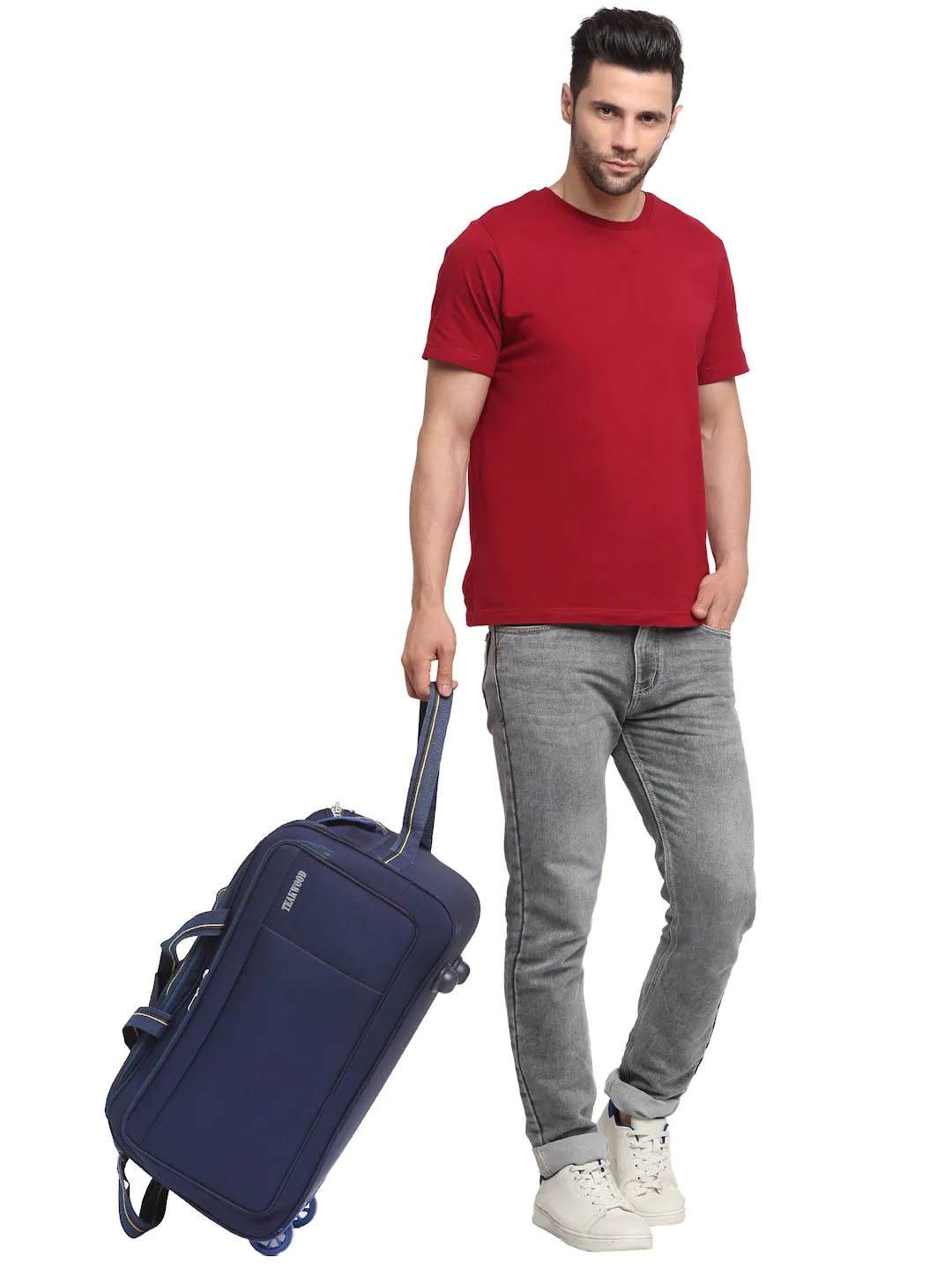 Teakwood Rolling Large Duffel Bag (Blue)