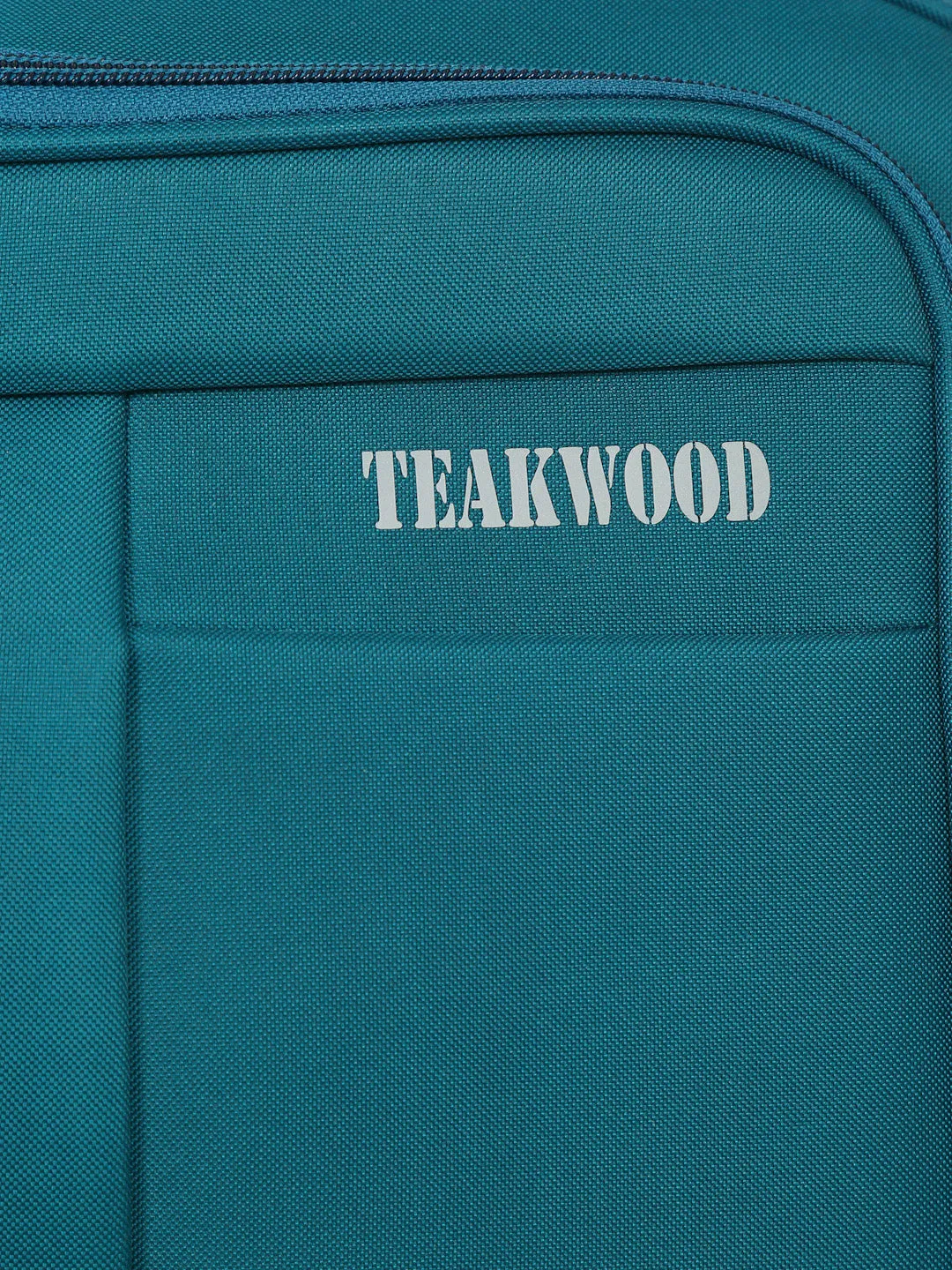 Teakwood Rolling Set of Duffel Bag (Teal)