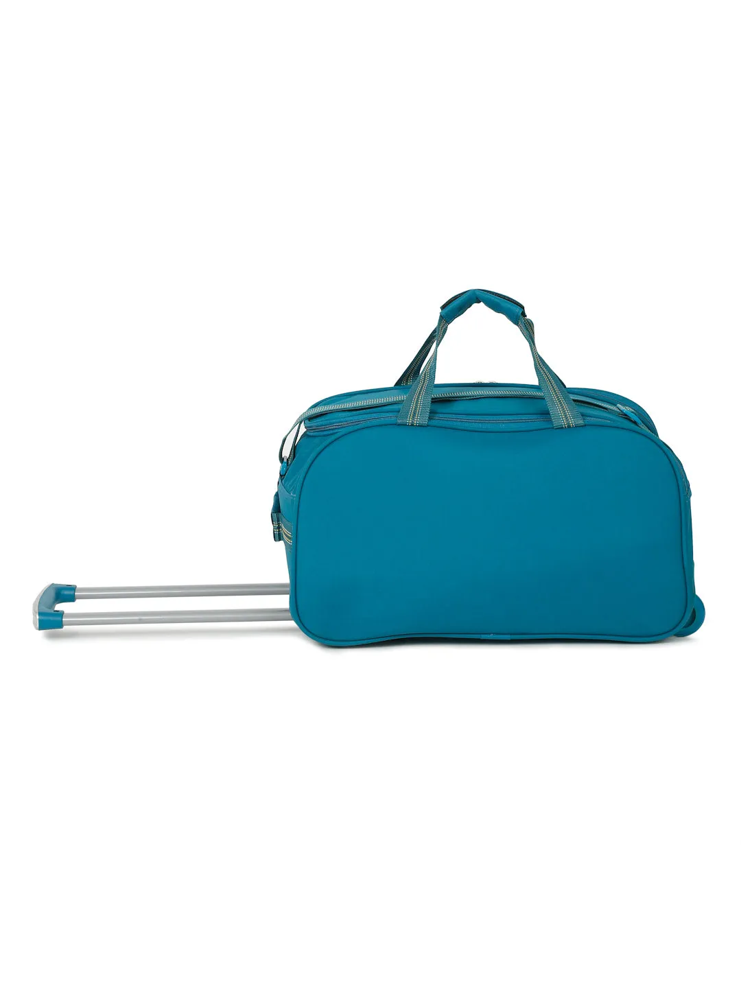 Teal Printed Cabin Duffel Trolley Bag