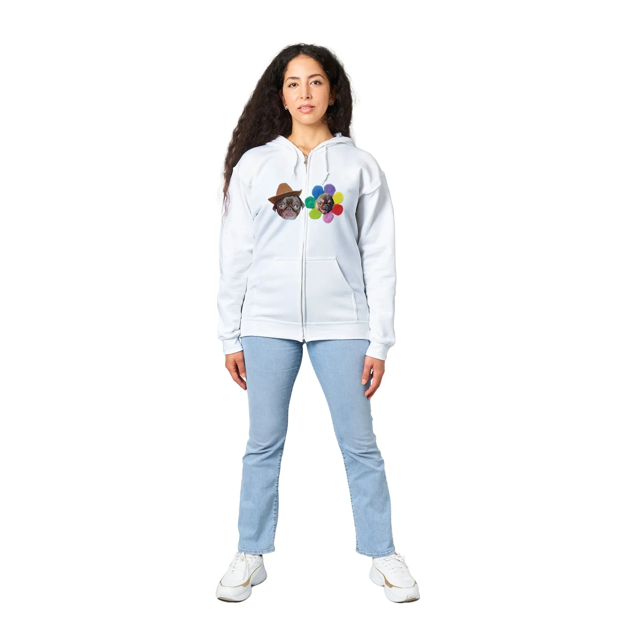 Teddy & Chilli Classic Unisex Zip Hoodie