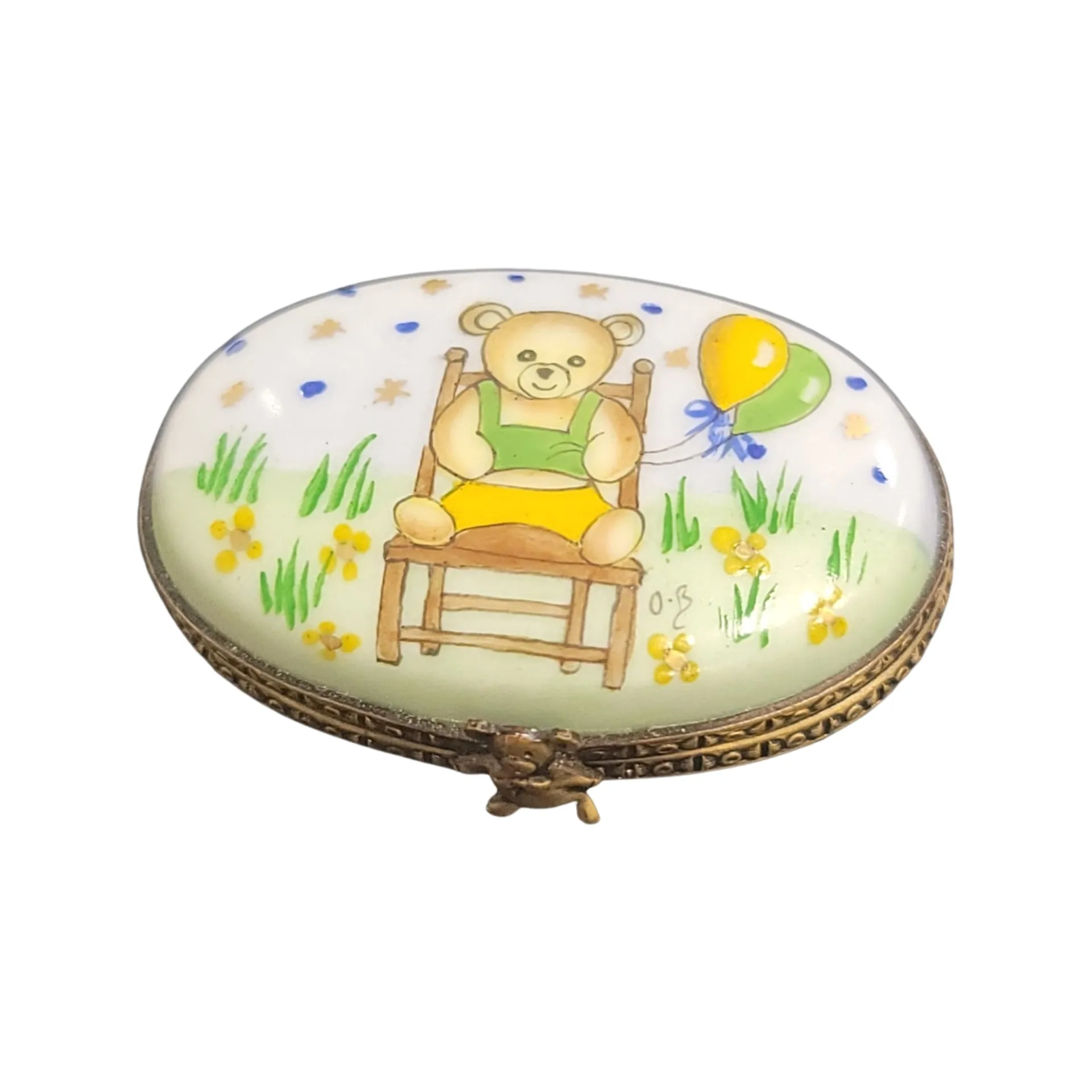 Teddy Bear on Oval Pill