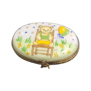 Teddy Bear on Oval Pill