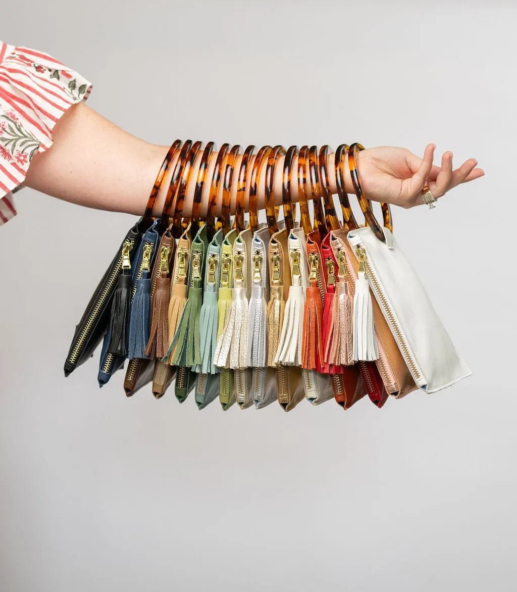 The Acrylic Ring Wristlet | Red