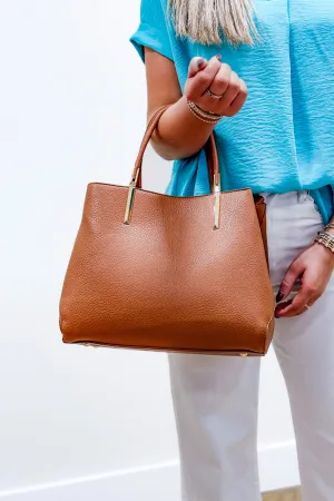 The Ally Tapered Crossbody Bag - Brown