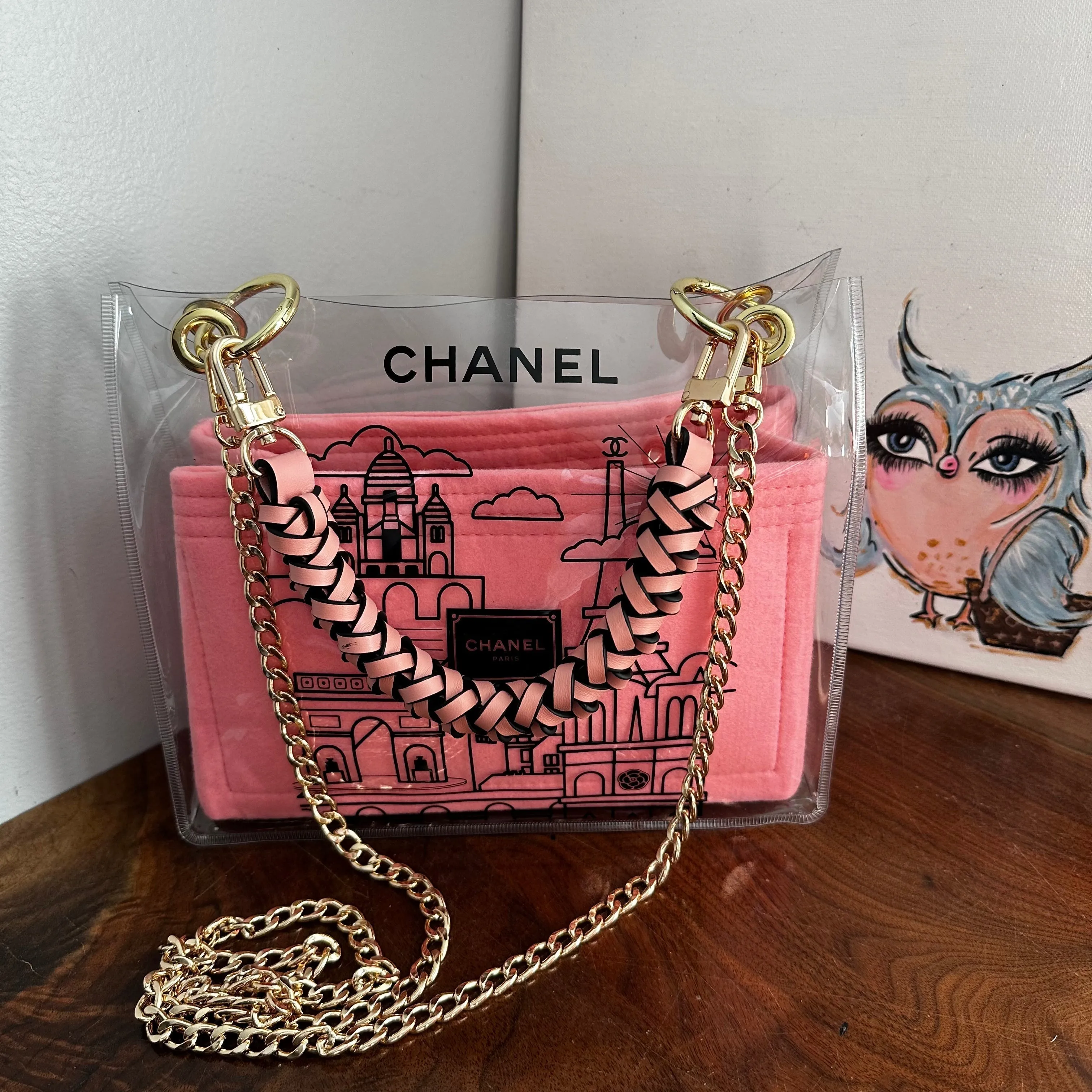 The Clear Swan -trendy Inspired  Chanel Crossbody/handbag