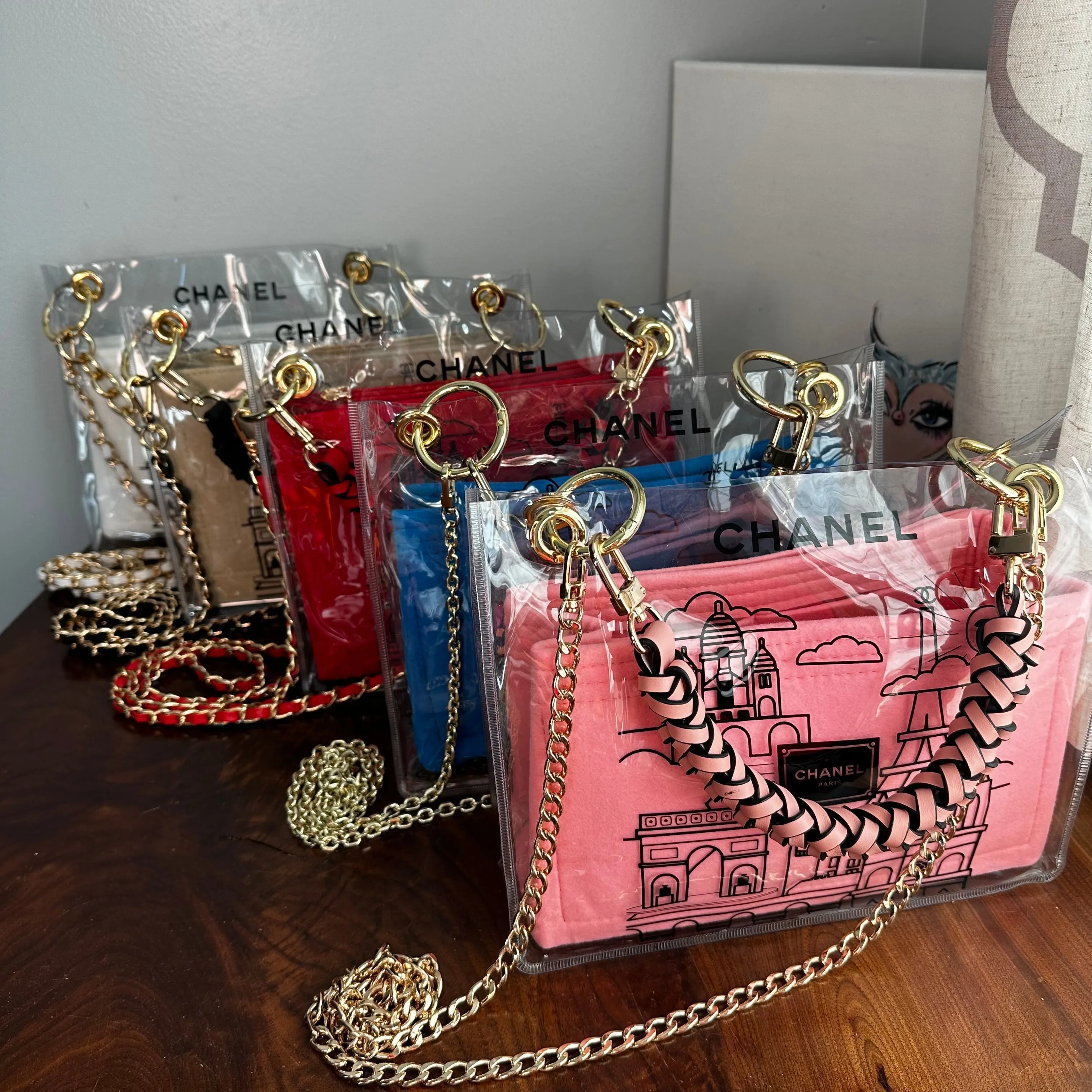 The Clear Swan -trendy Inspired  Chanel Crossbody/handbag