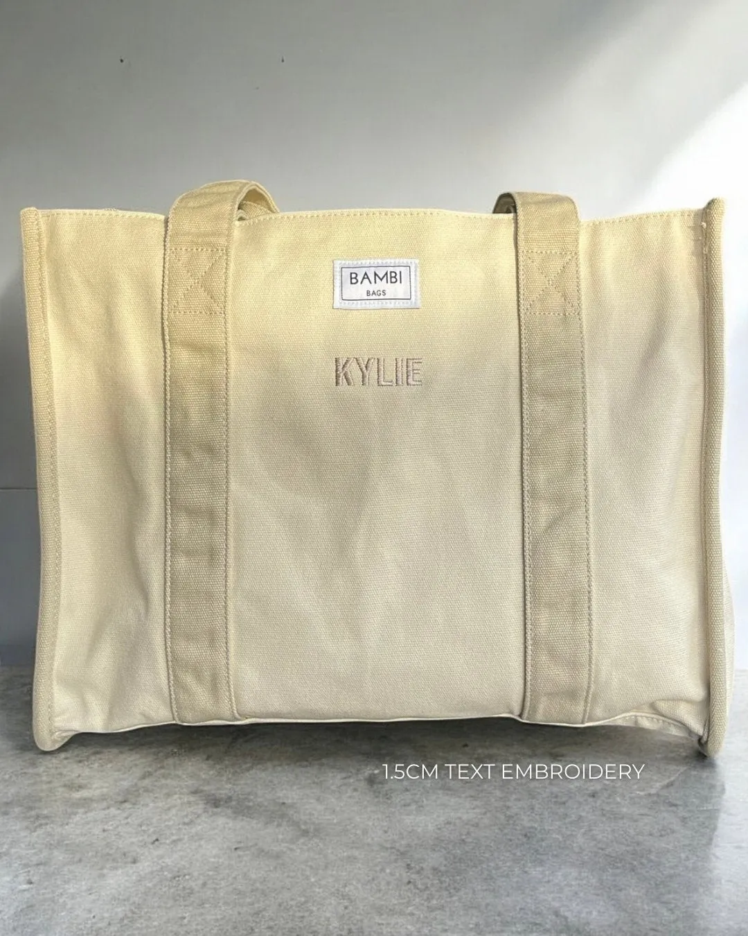 The Everyday Bambi Bag Natural/Taupe with insert