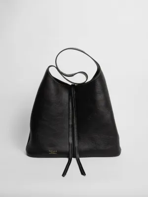 The Lair Suedo Sling Bag Large Black Gold