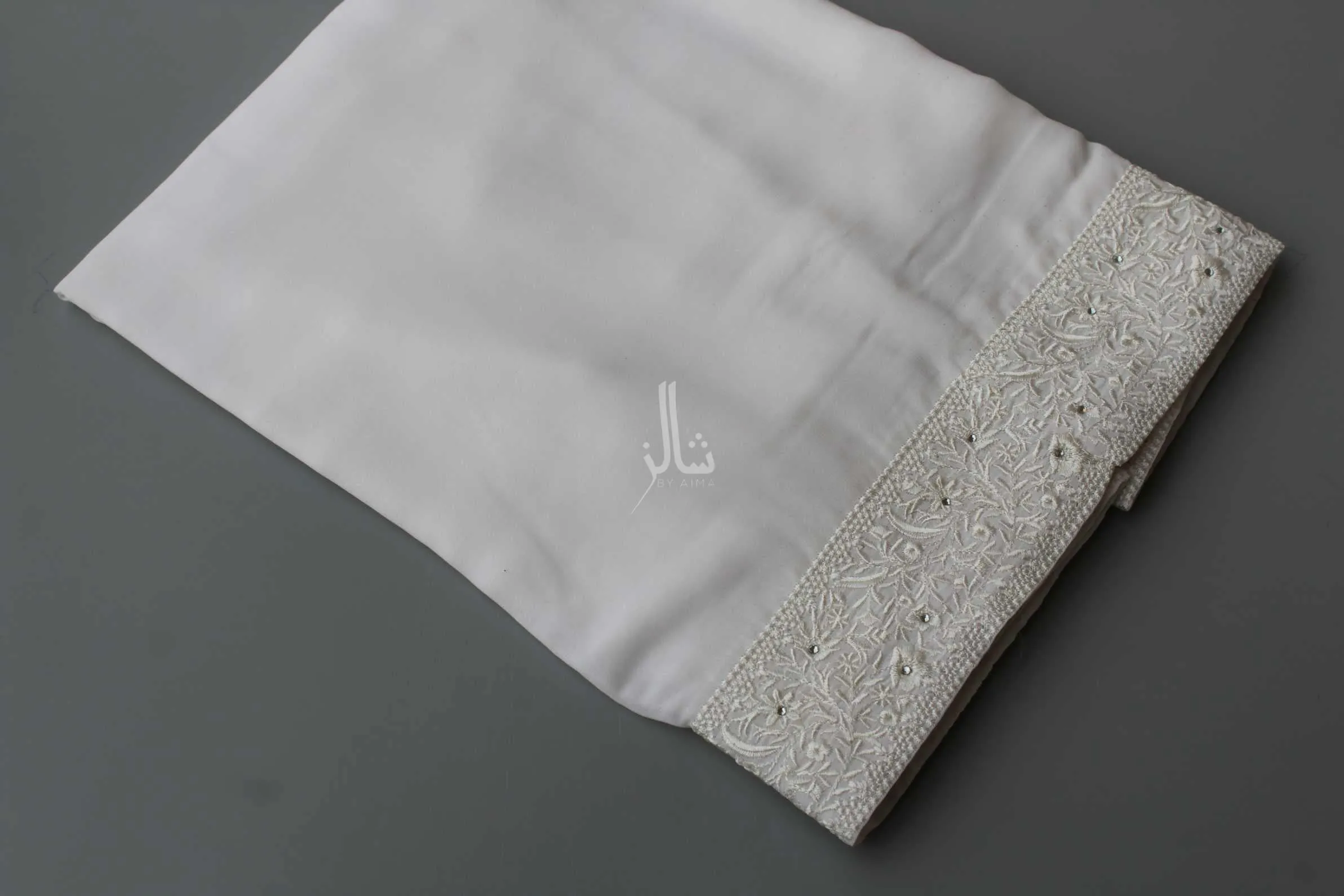 The Stylish Embroidered Elegance - Sky Blye