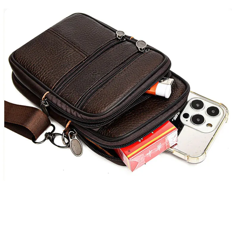 The Valachi Genuine Leather Fanny Pack/Messenger Bags
