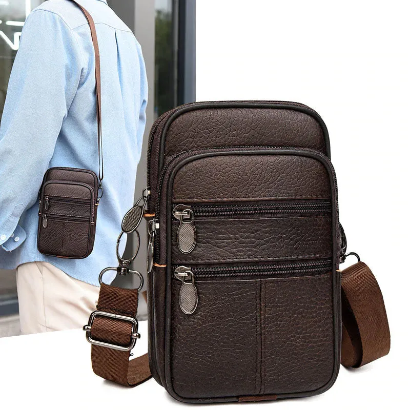 The Valachi Genuine Leather Fanny Pack/Messenger Bags