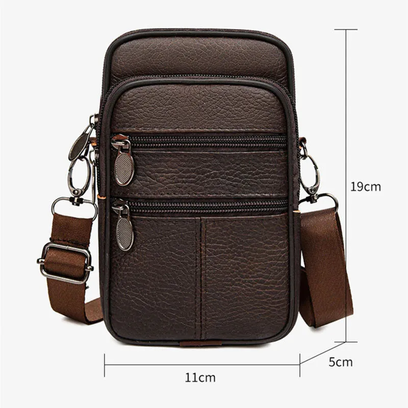 The Valachi Genuine Leather Fanny Pack/Messenger Bags
