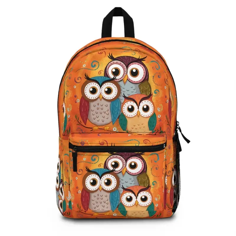 Three Cute Owls Backpack with Adjustable Straps