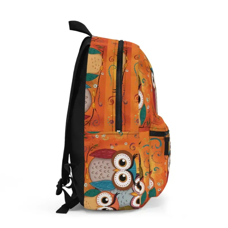 Three Cute Owls Backpack with Adjustable Straps