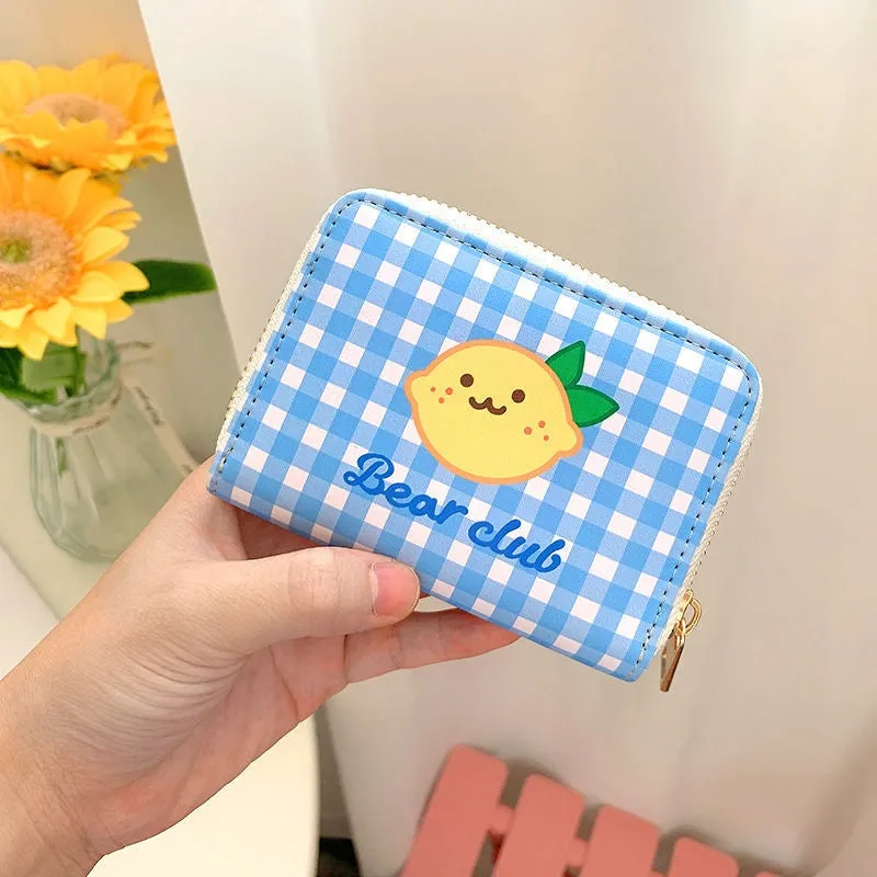 Tiny Plaid Animal Wallet