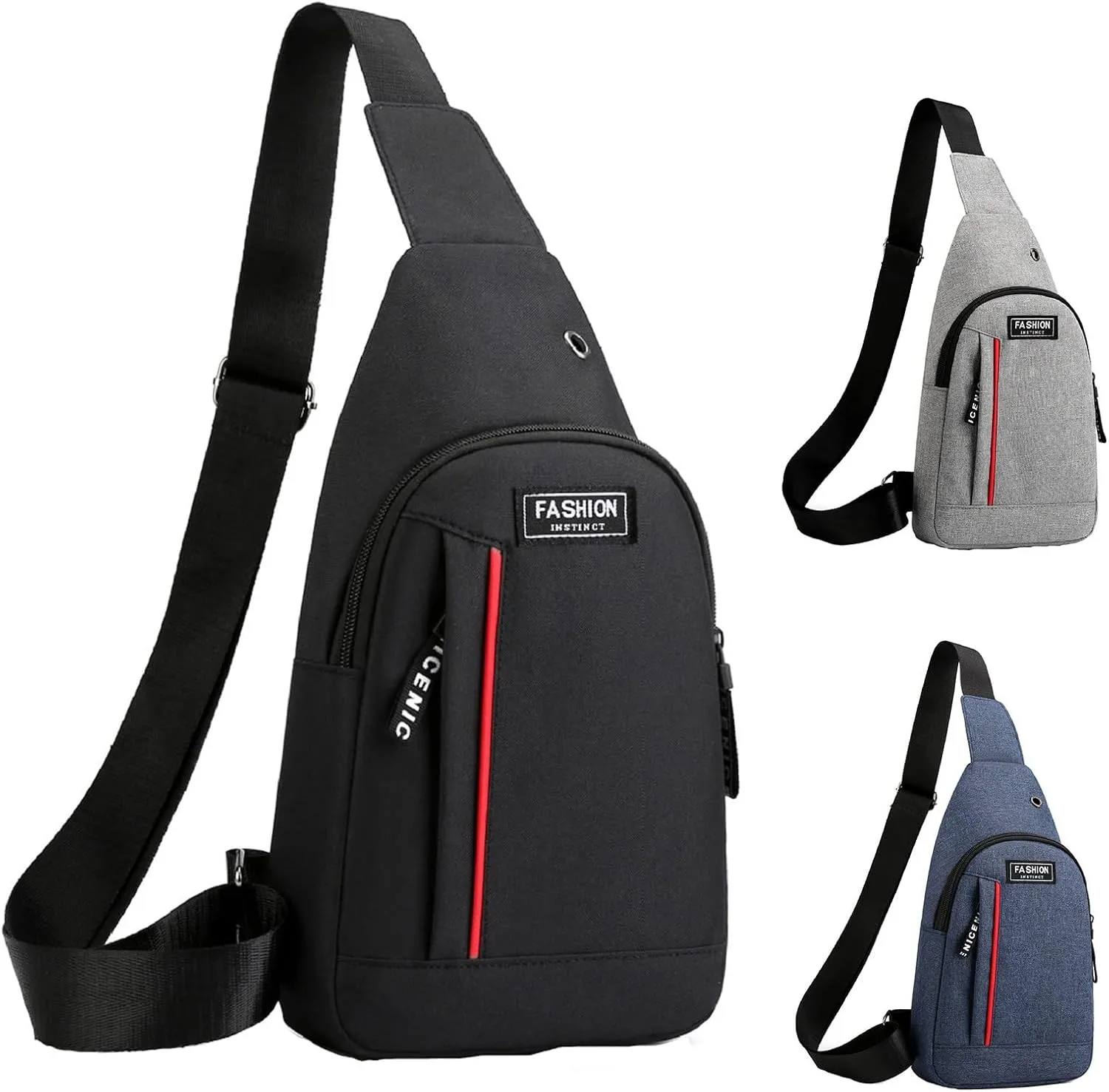 Tote Bag For Women And Men Chest Bag Sling Bag Small Crossbody Pu Leather Satchel Daypack Fashion Shoulder Strap Bags