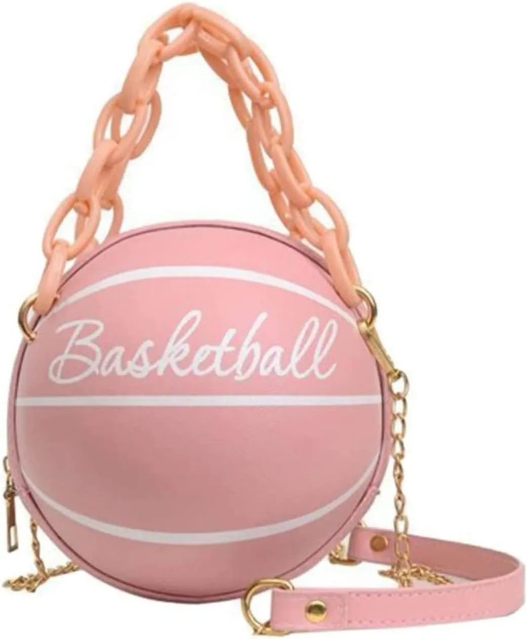 Tote Bag For Women Chain Basketball Shoulder Bag Fashion Handbags Creativeness Novel Photo Props For Shopping Travel F