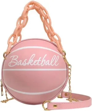 Tote Bag For Women Chain Basketball Shoulder Bag Fashion Handbags Creativeness Novel Photo Props For Shopping Travel F