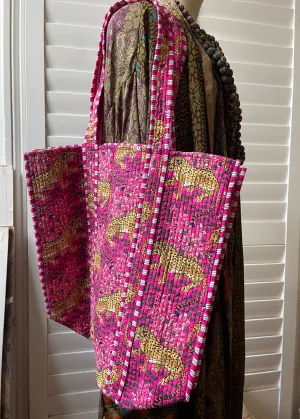 Tote Bag - Party Pink Leopard