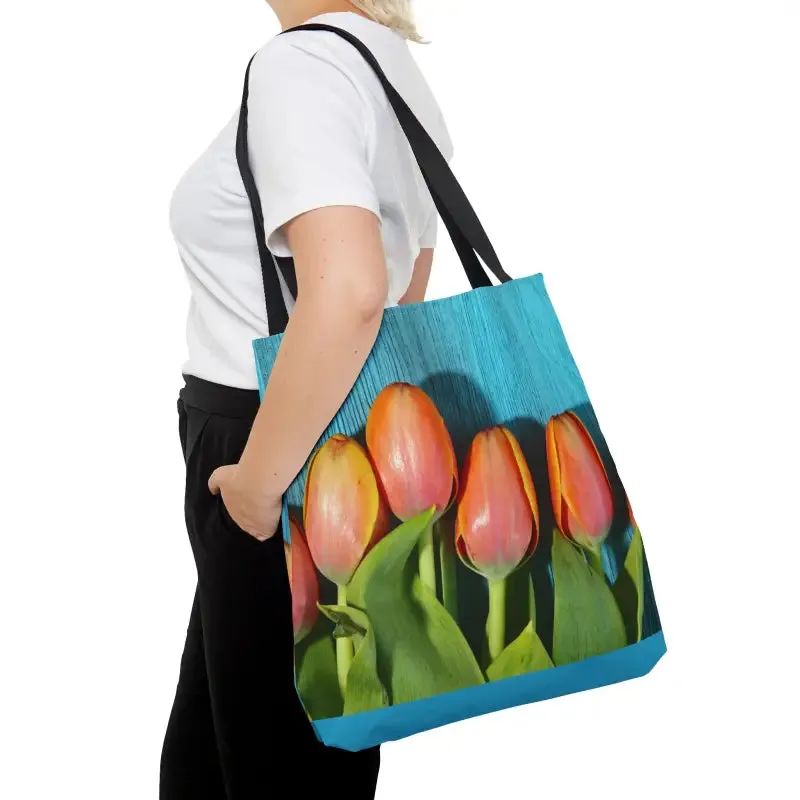 Tough and Cozy Tulips Tote Bag for Everyday Style