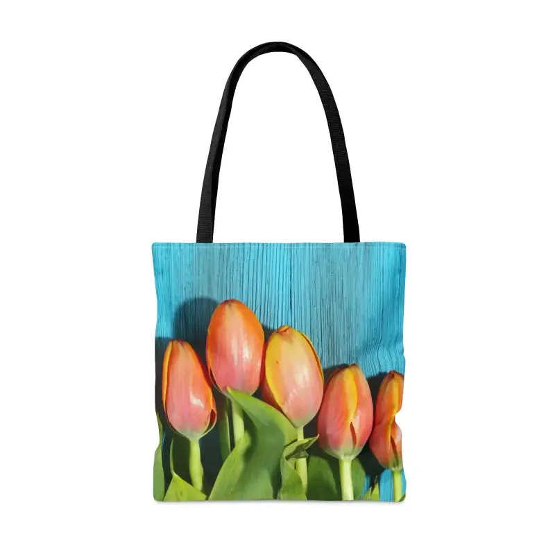 Tough and Cozy Tulips Tote Bag for Everyday Style