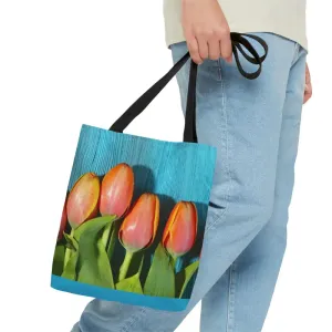 Tough and Cozy Tulips Tote Bag for Everyday Style