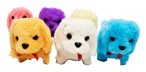 Toy Fluffy Dogs Barks & Walks