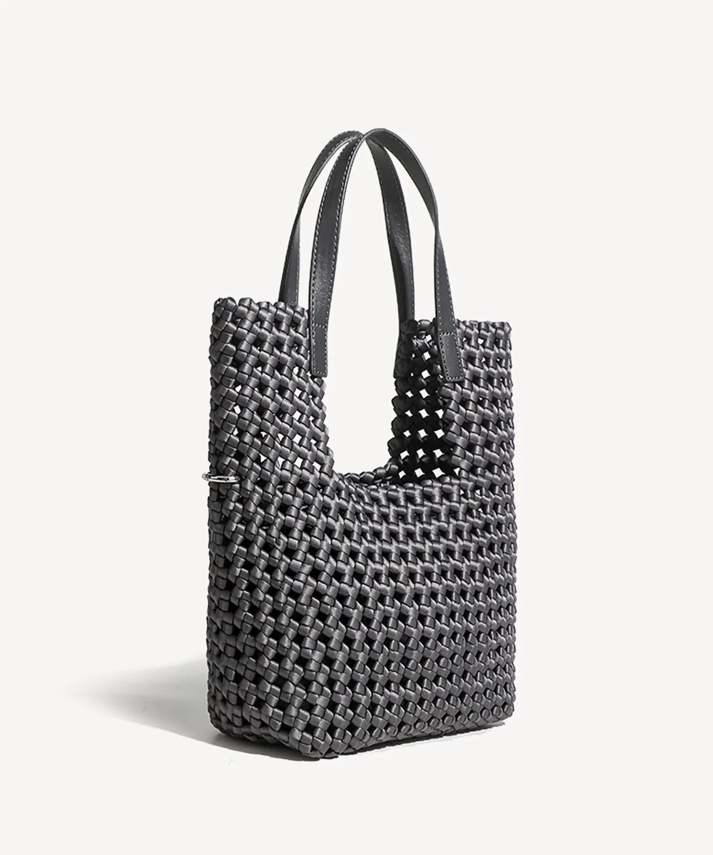 Trendy 2 PCs Set Woven Small Handle Bag