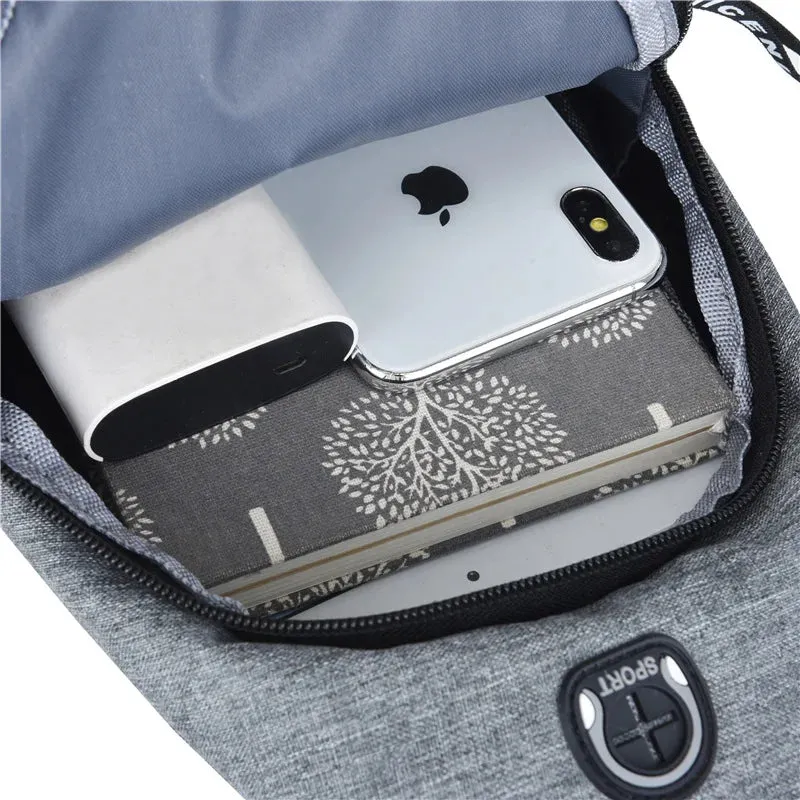 Trendy & Stylish Men’s Casual Oxford Chest Bag | Waterproof, Multifunctional Shoulder Messenger Bag – Easy Gift for Him