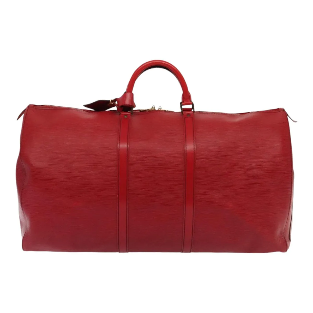 Trendy Inspired Louis Vuitton Epi Keepall 60 Boston Bag Red M42947 Lv Auth 88369
