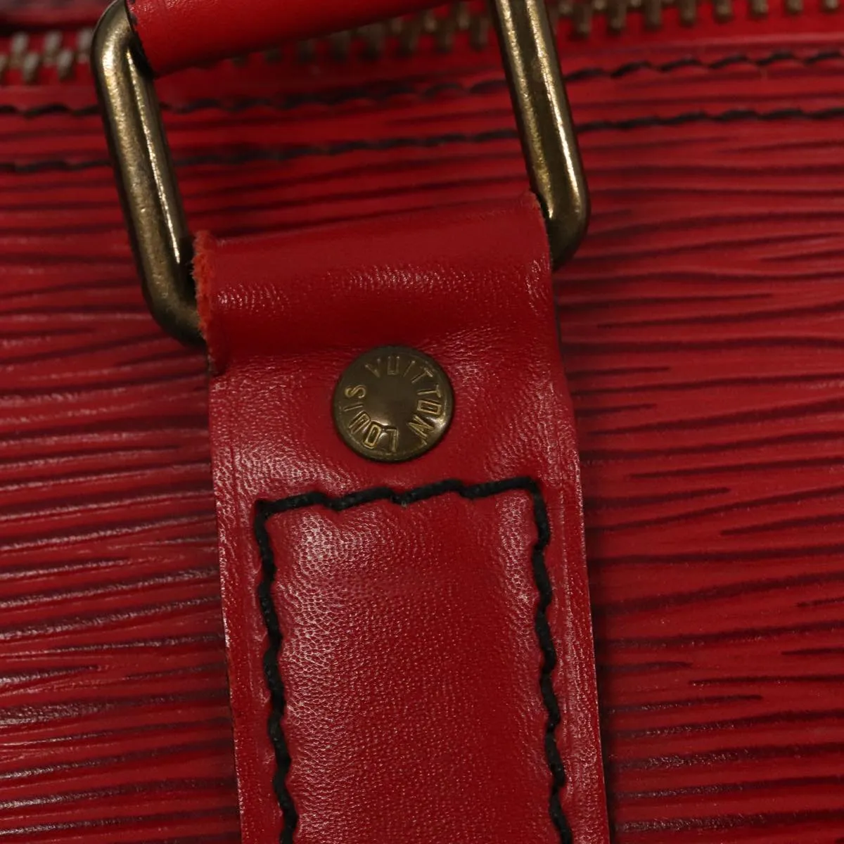 Trendy Inspired Louis Vuitton Epi Keepall 60 Boston Bag Red M42947 Lv Auth 88369