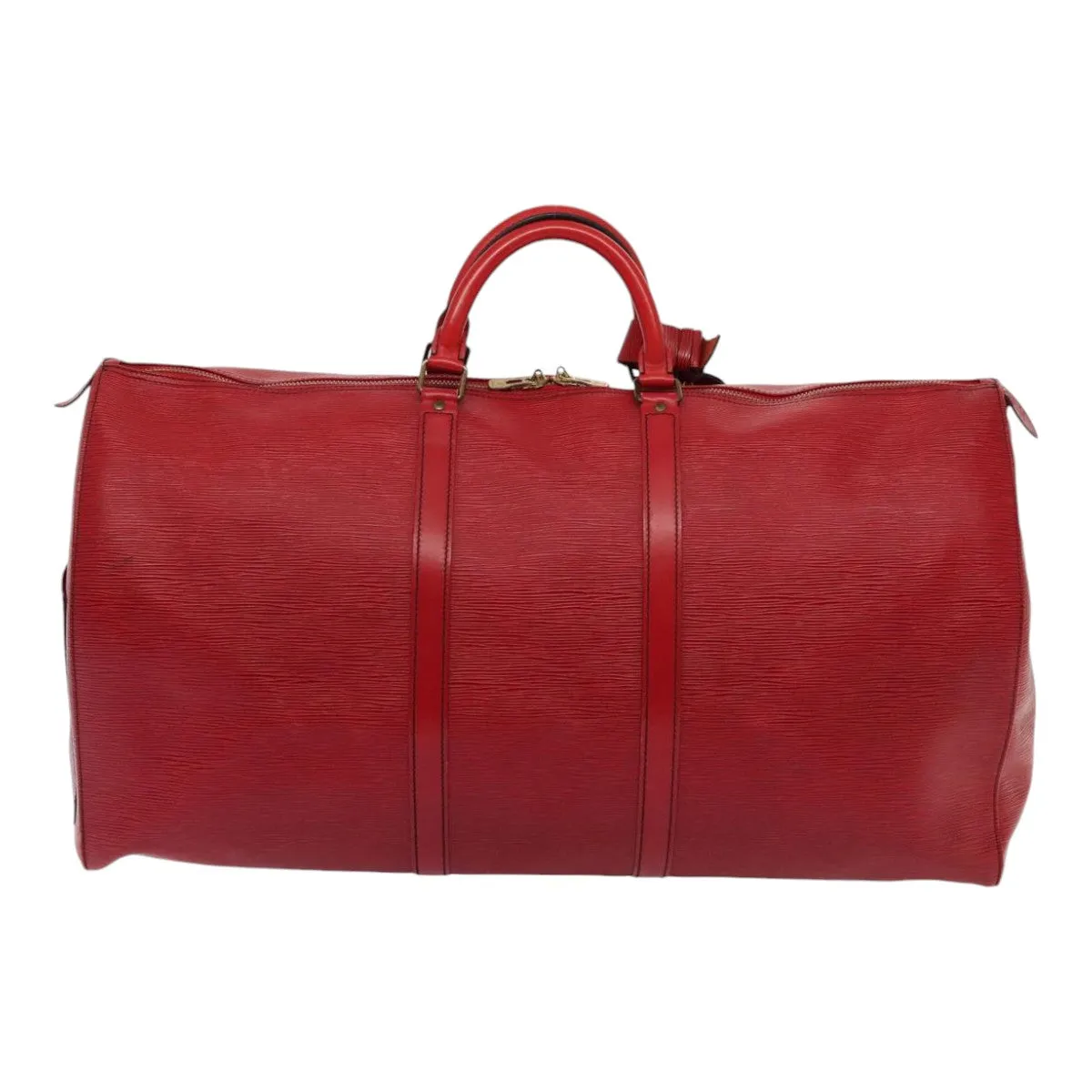 Trendy Inspired Louis Vuitton Epi Keepall 60 Boston Bag Red M42947 Lv Auth 88369