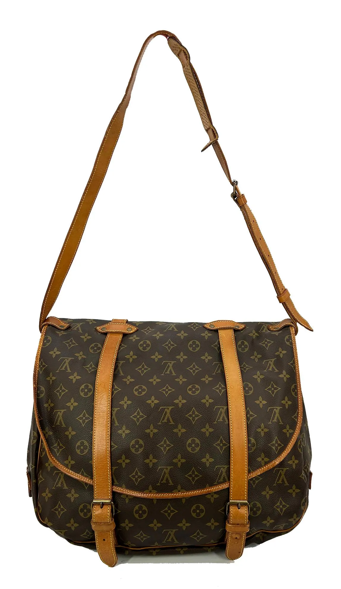 Trendy Inspired Louis Vuitton Vintage Monogram Samur 43 Messenger Shoulder Bag