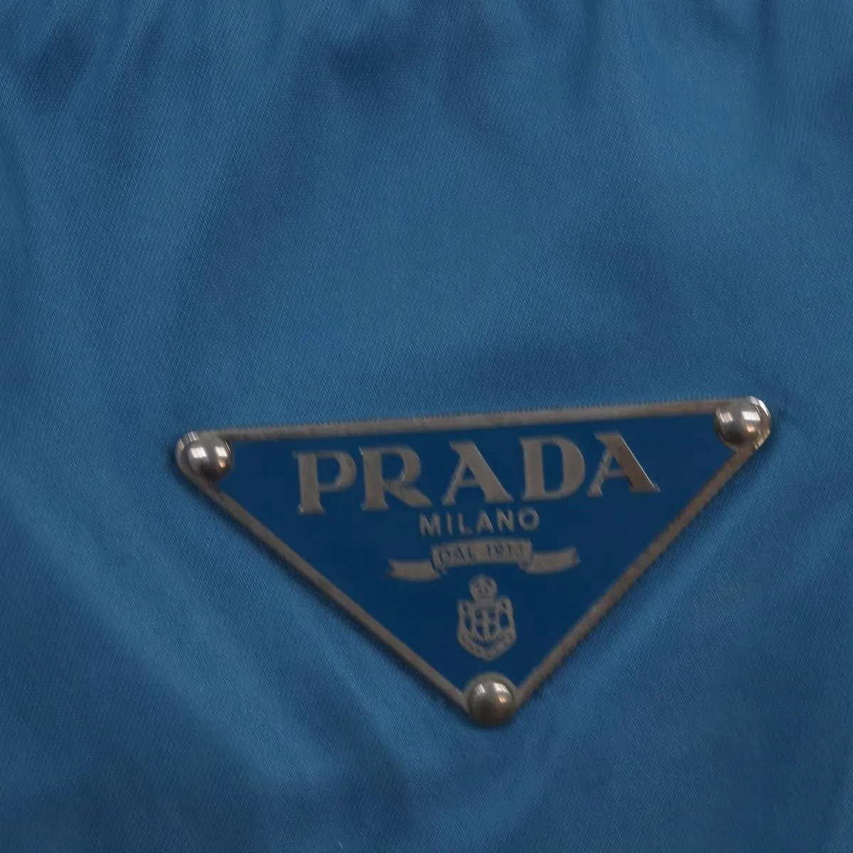 Trendy Inspired Prada Boston Bag Nylon Light Blue Auth 77639