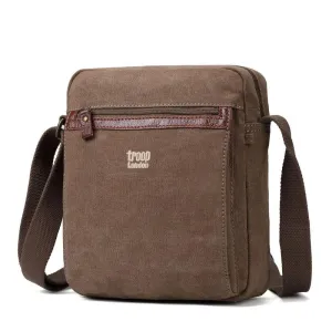 Troop London TRP0218 Classic Across Body Bag in Brown