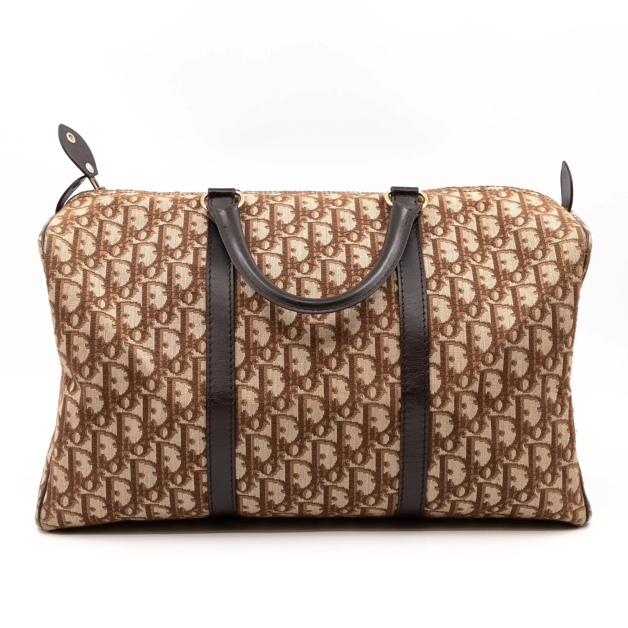 Trotter Duffle Bag Trendy Inspired Dior Oblique Brown
