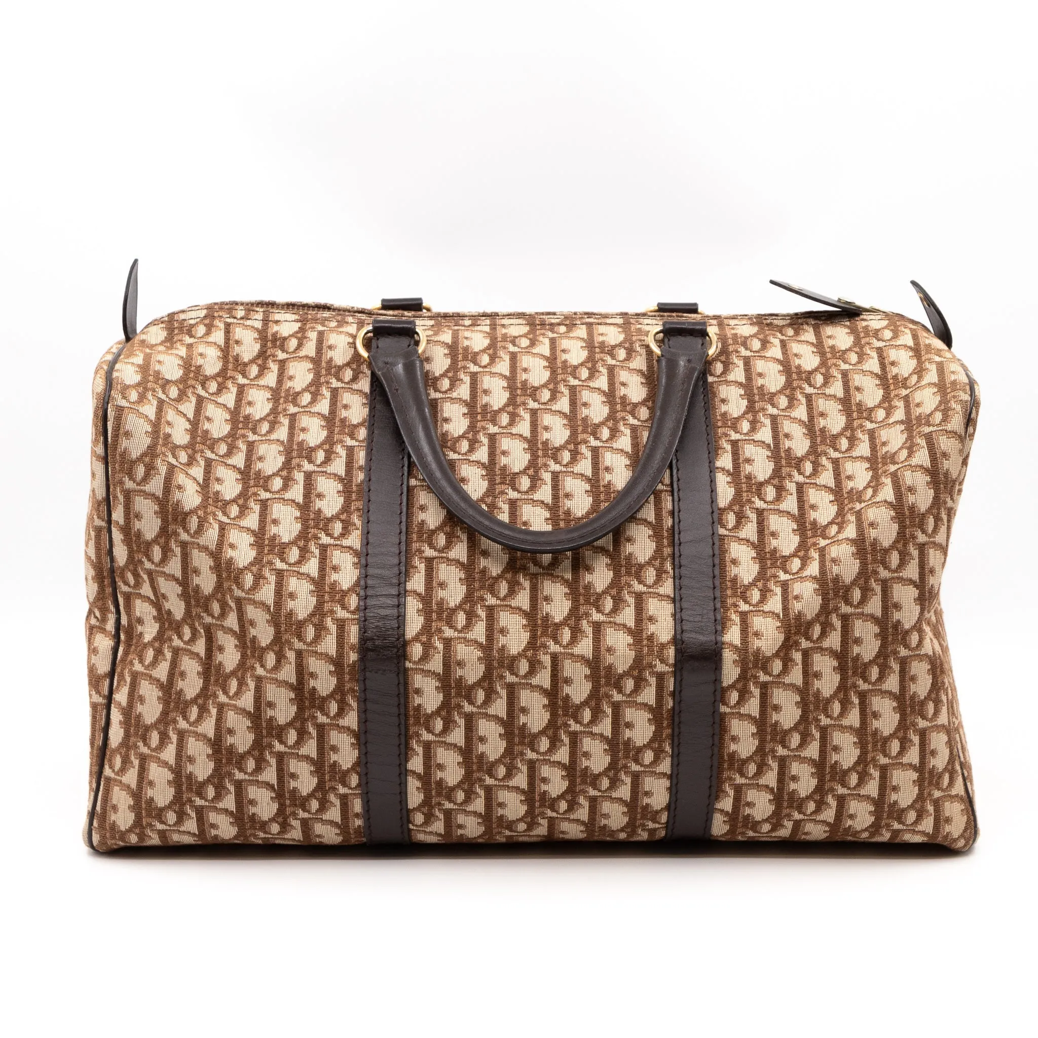 Trotter Duffle Bag Trendy Inspired Dior Oblique Brown