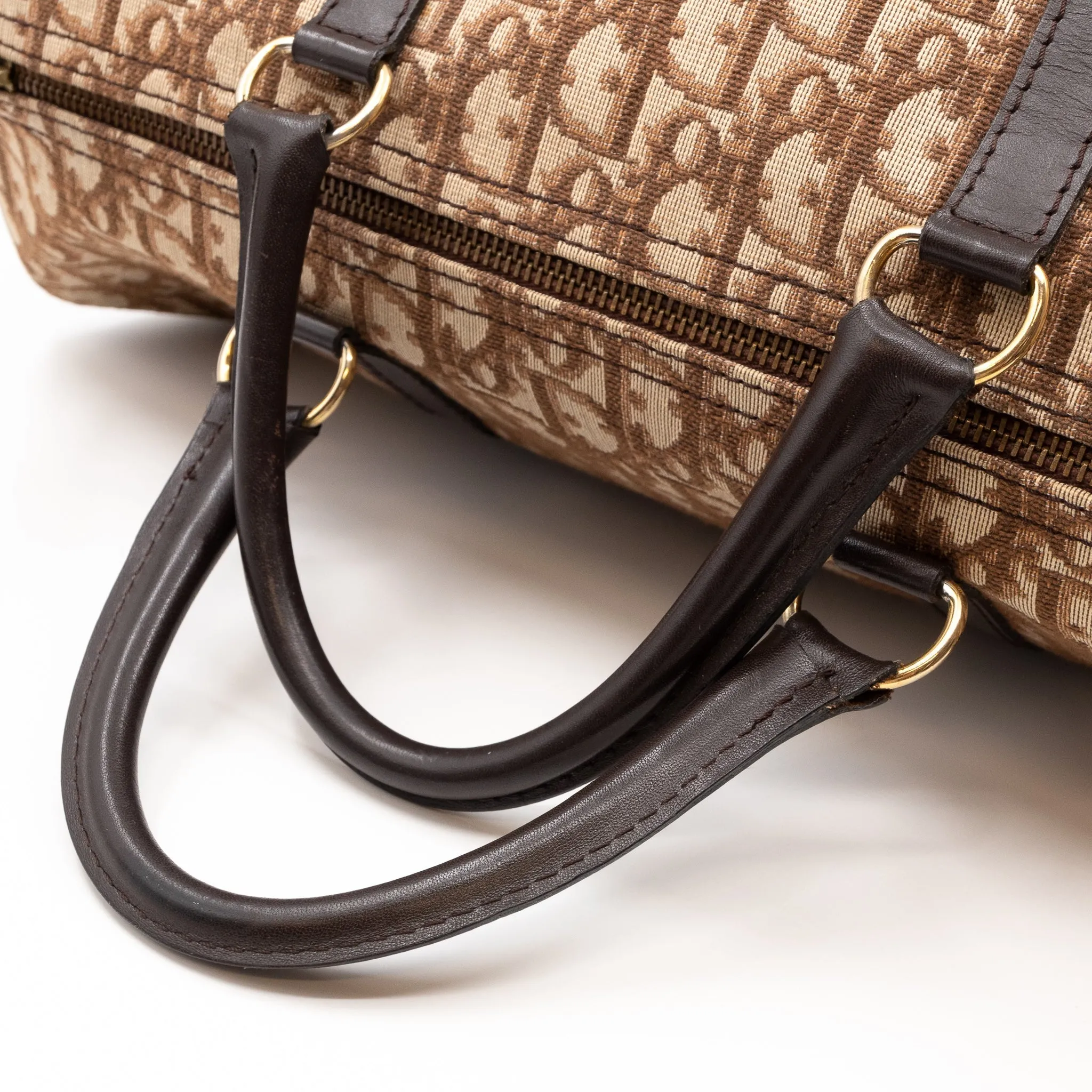 Trotter Duffle Bag Trendy Inspired Dior Oblique Brown