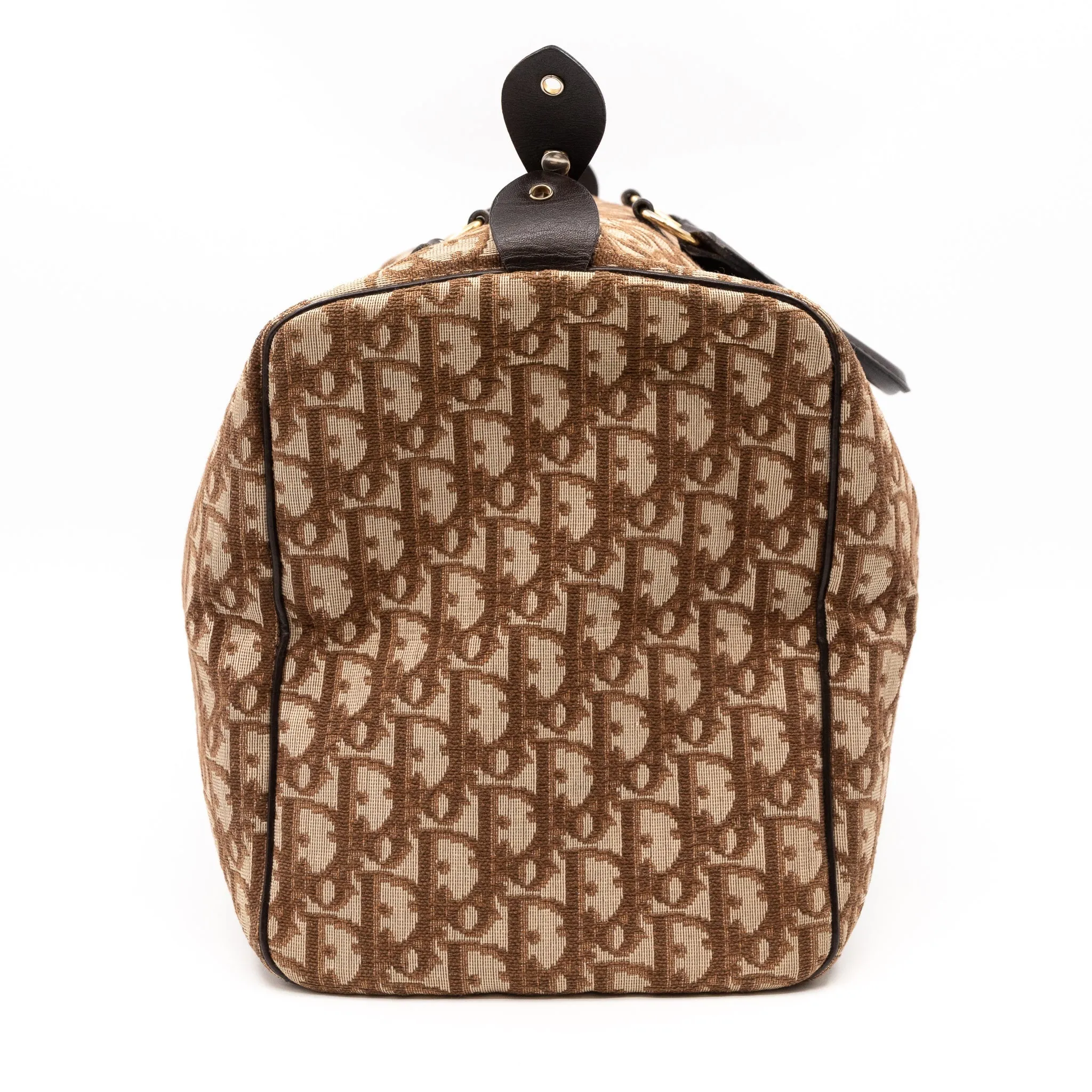 Trotter Duffle Bag Trendy Inspired Dior Oblique Brown