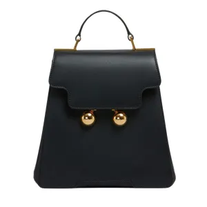 Trunkaroo Backpack - Black Leather